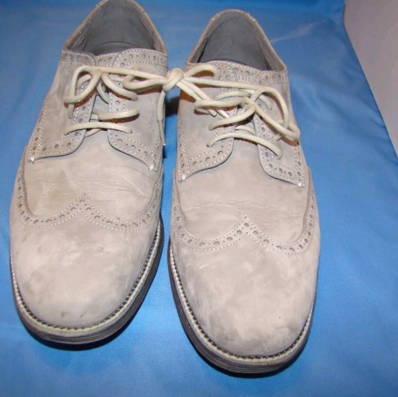 Men's Cole Haan Wingtip Oxford Shoes  11M Gray - Picture 4 of 7